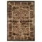 Platinum Isphahan Brown Area Rug 5X7.6 Modern Design Easy Care Polyester
